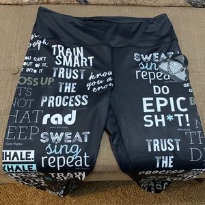 Peloton Inspirational Quote Leggings
